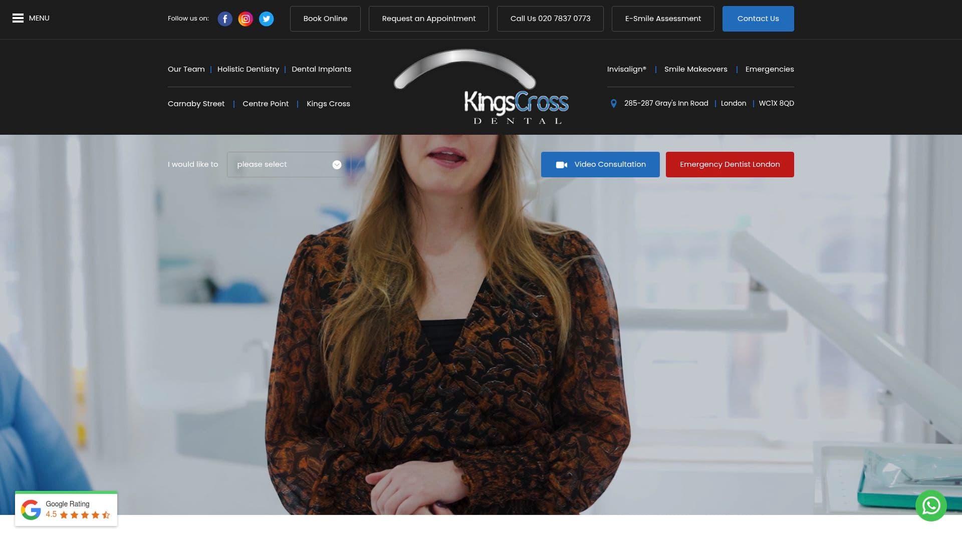24 hour emergency dentist at Kings Cross Dental.