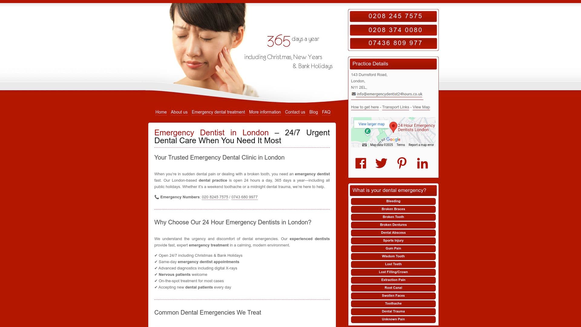 24 Hour Emergency Dentists London