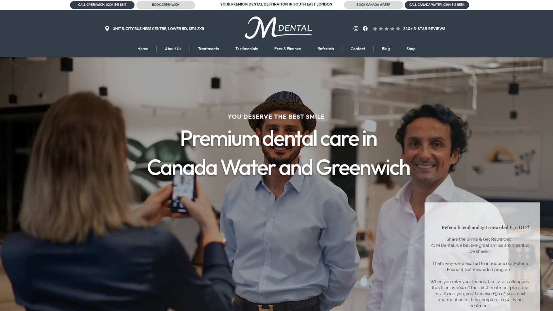 M Dental Canada Water