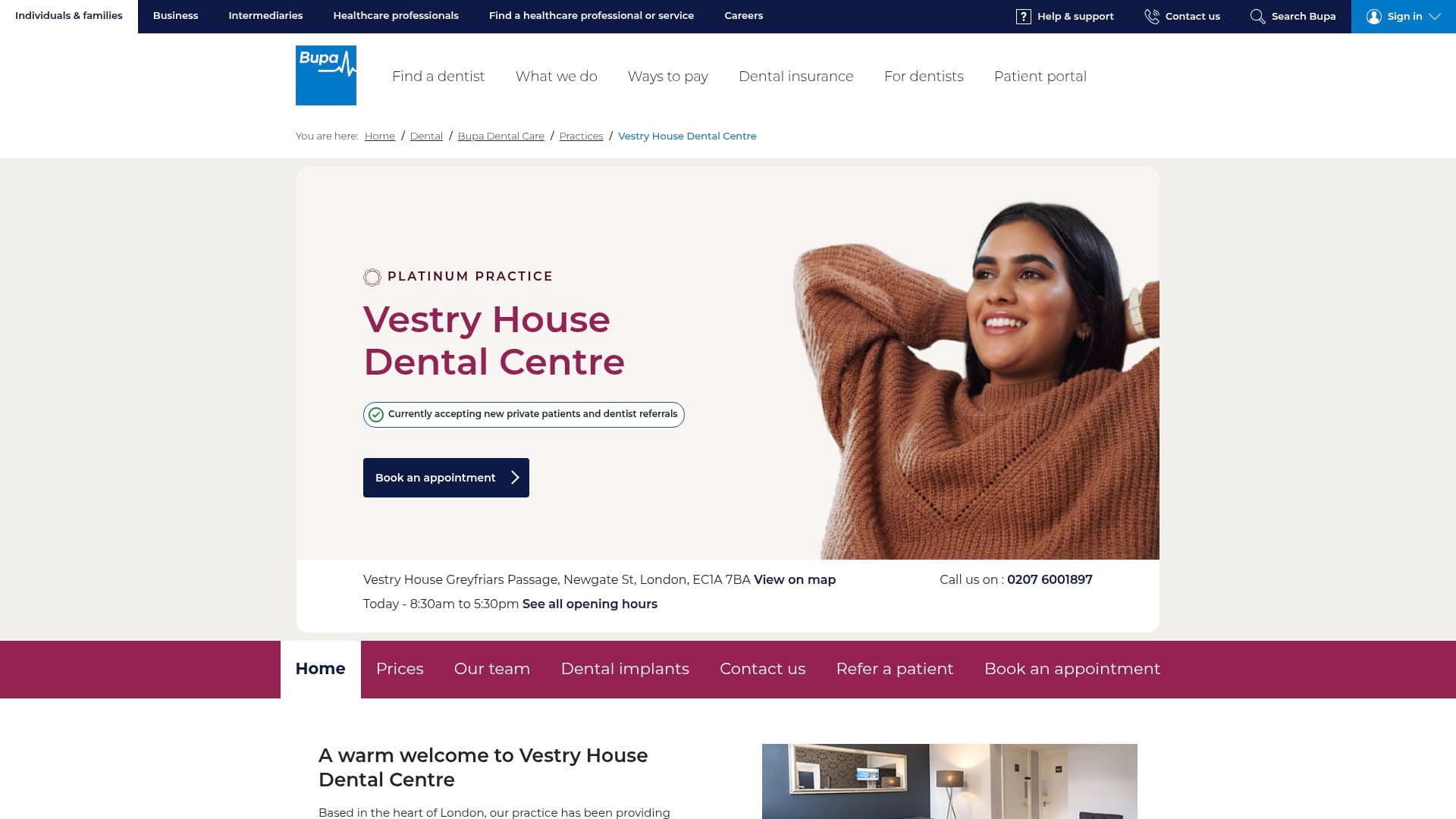 Vestry House Dental Centre
