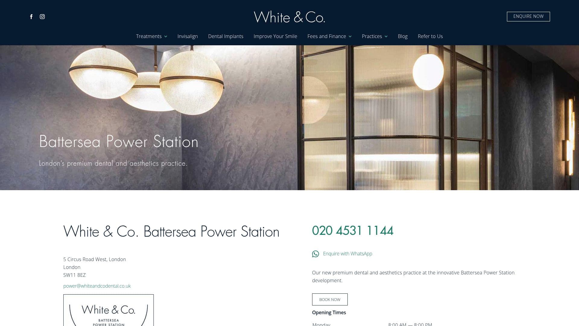 White & Co. Dentist at Battersea Power Station